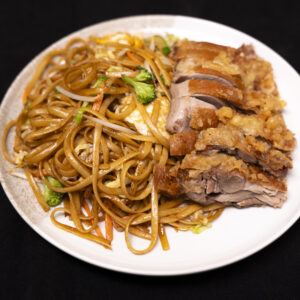 Brat nudeln mit Ente