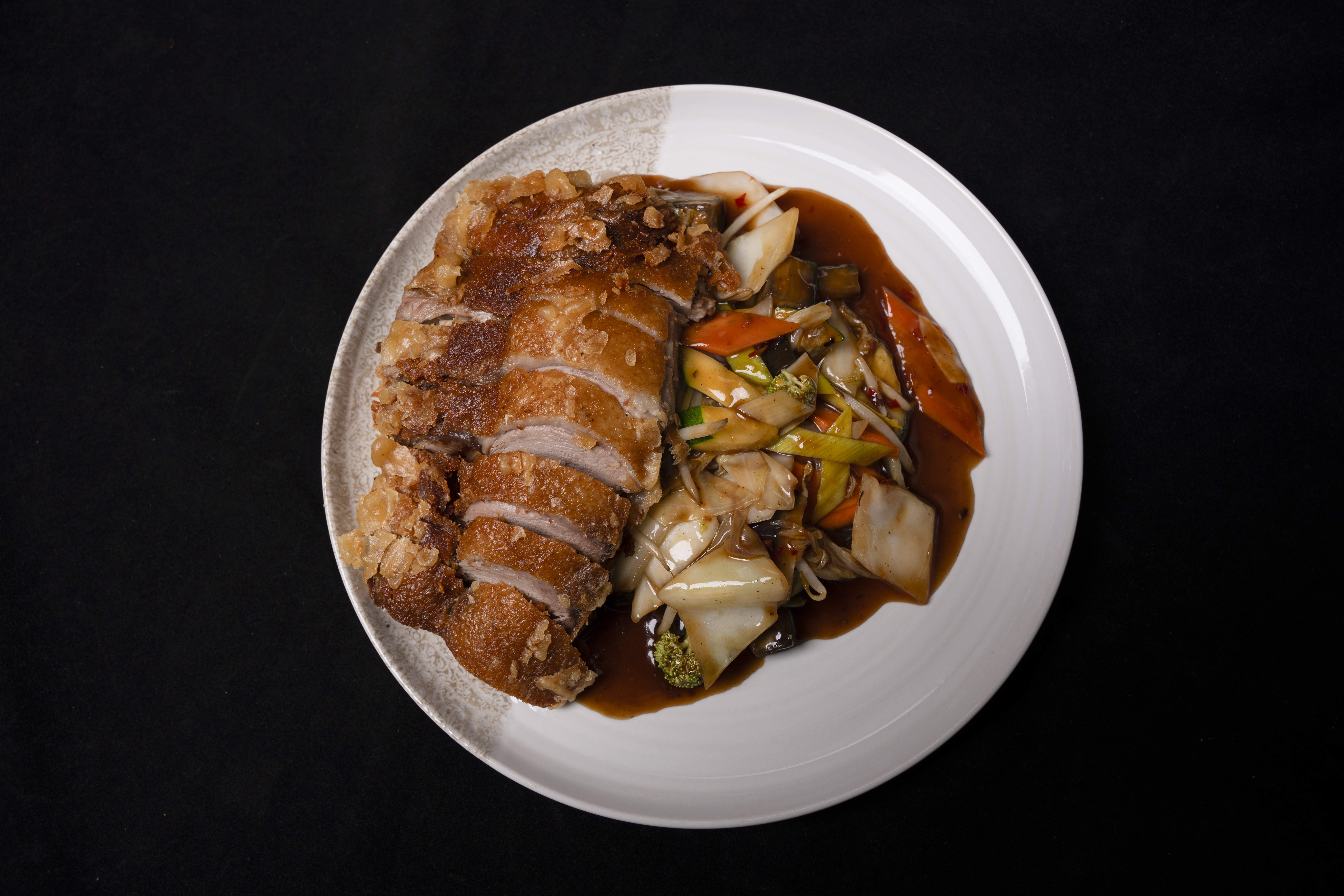 Gebacken Ente Scharf